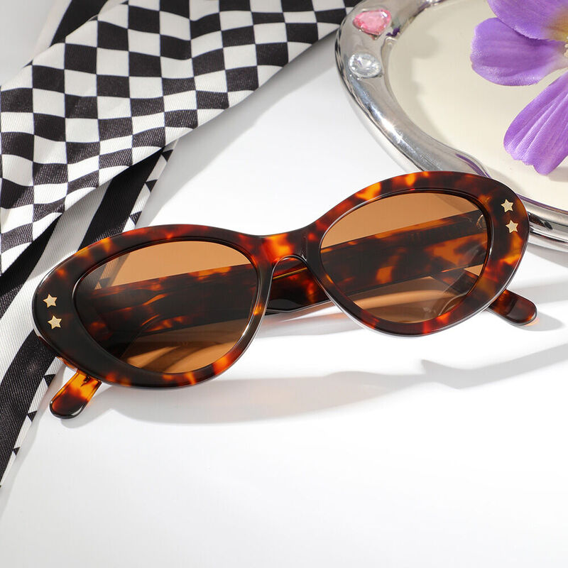 Lunettes de Soleil Nova Cat Eye Écaille