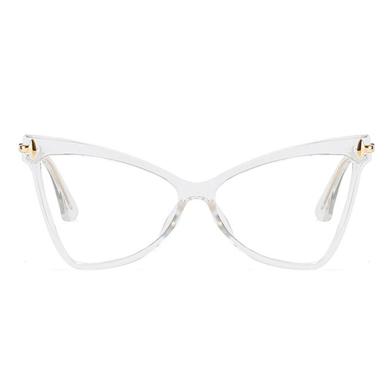 Adoir Cat Eye Clear Glasses