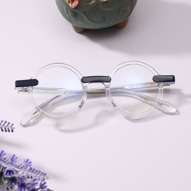 Neila Round Clear Glasses