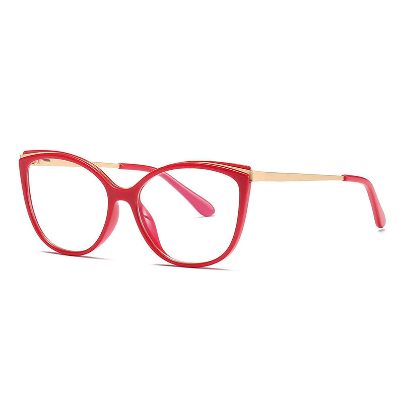 Nicholas Cat Eye Red Glasses