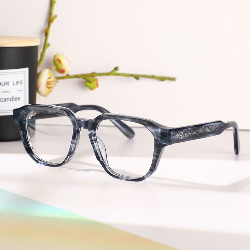 Renee Square Blue Glasses