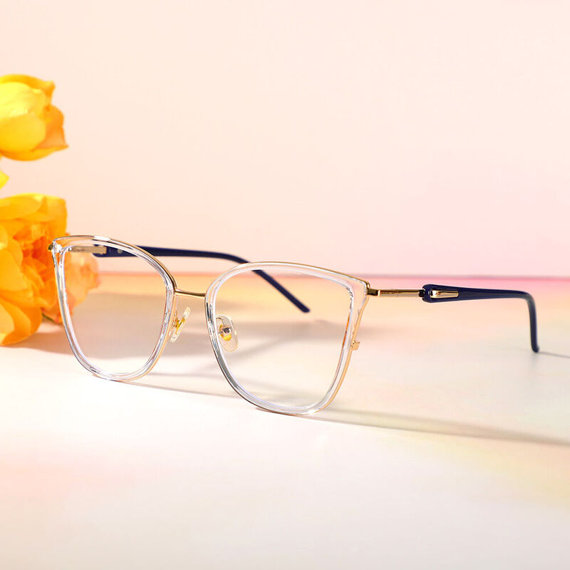 Lunettes de Vue Adelaid Cat Eye Bleu