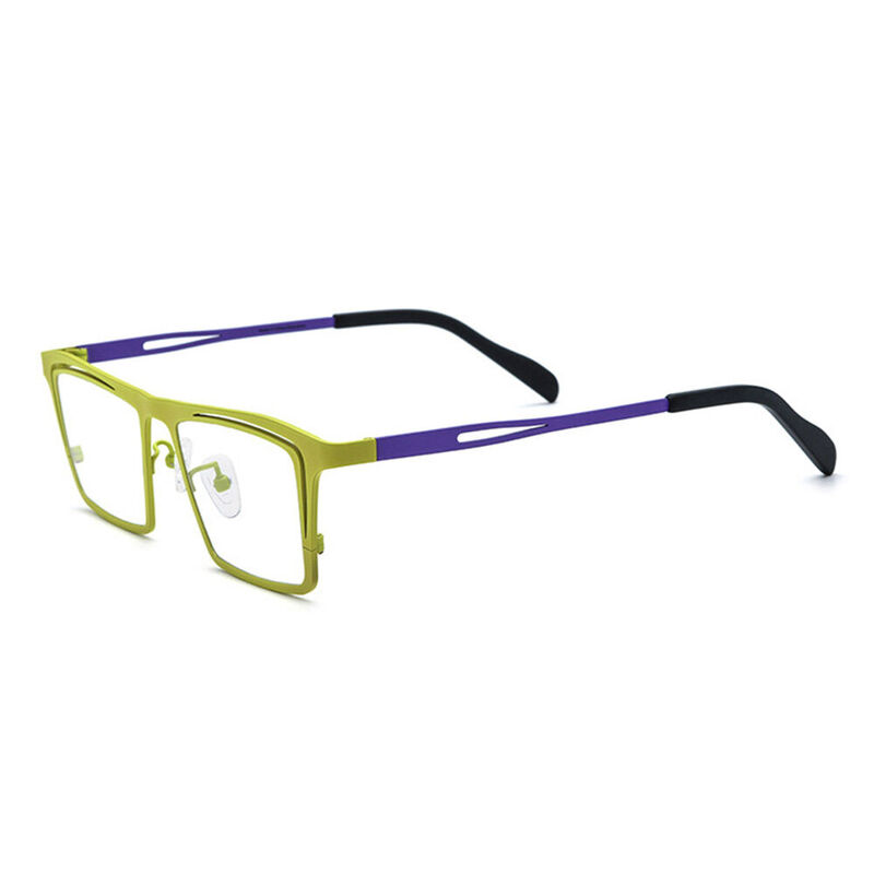 Marina Rectangle Green Glasses