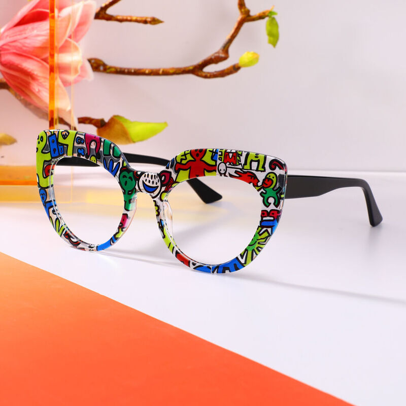 Clyde Cat Eye Grüne Brille