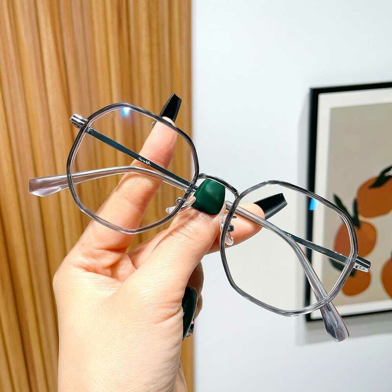 Lunettes de Vue Christ Géométrique Gris