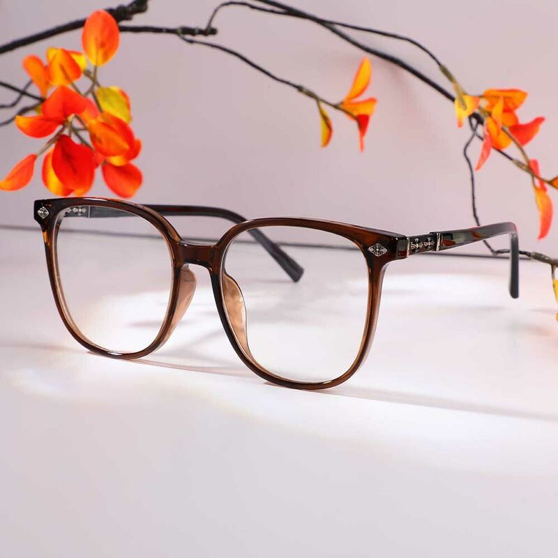 Marshall Square Brown Glasses