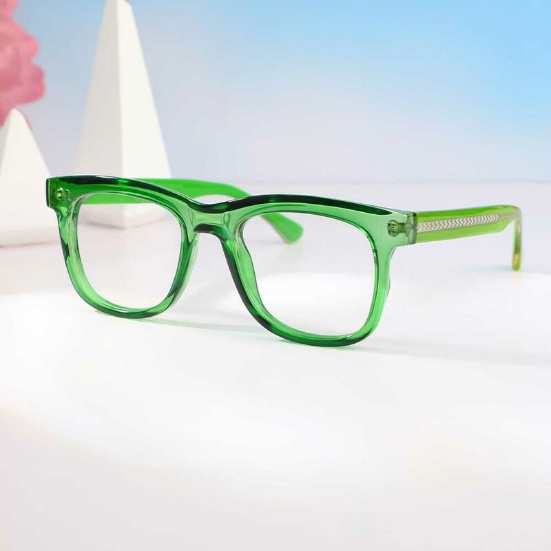 Luther Quadratische Grüne Brille