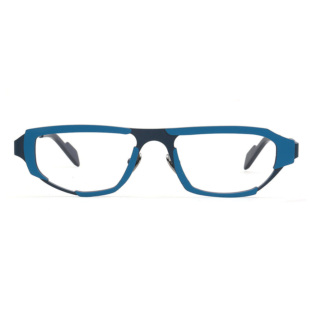 Deliaoa Rechteckige Blaue Brille