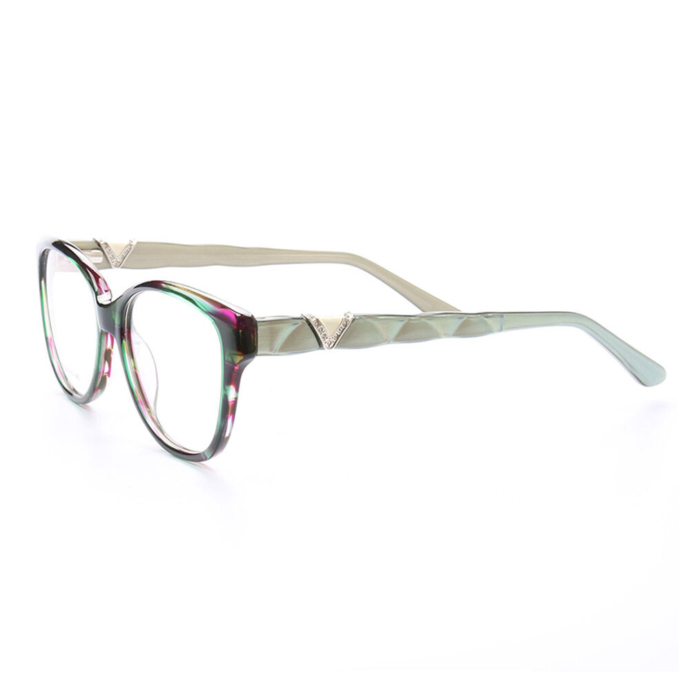 Thomps Square Green Glasses