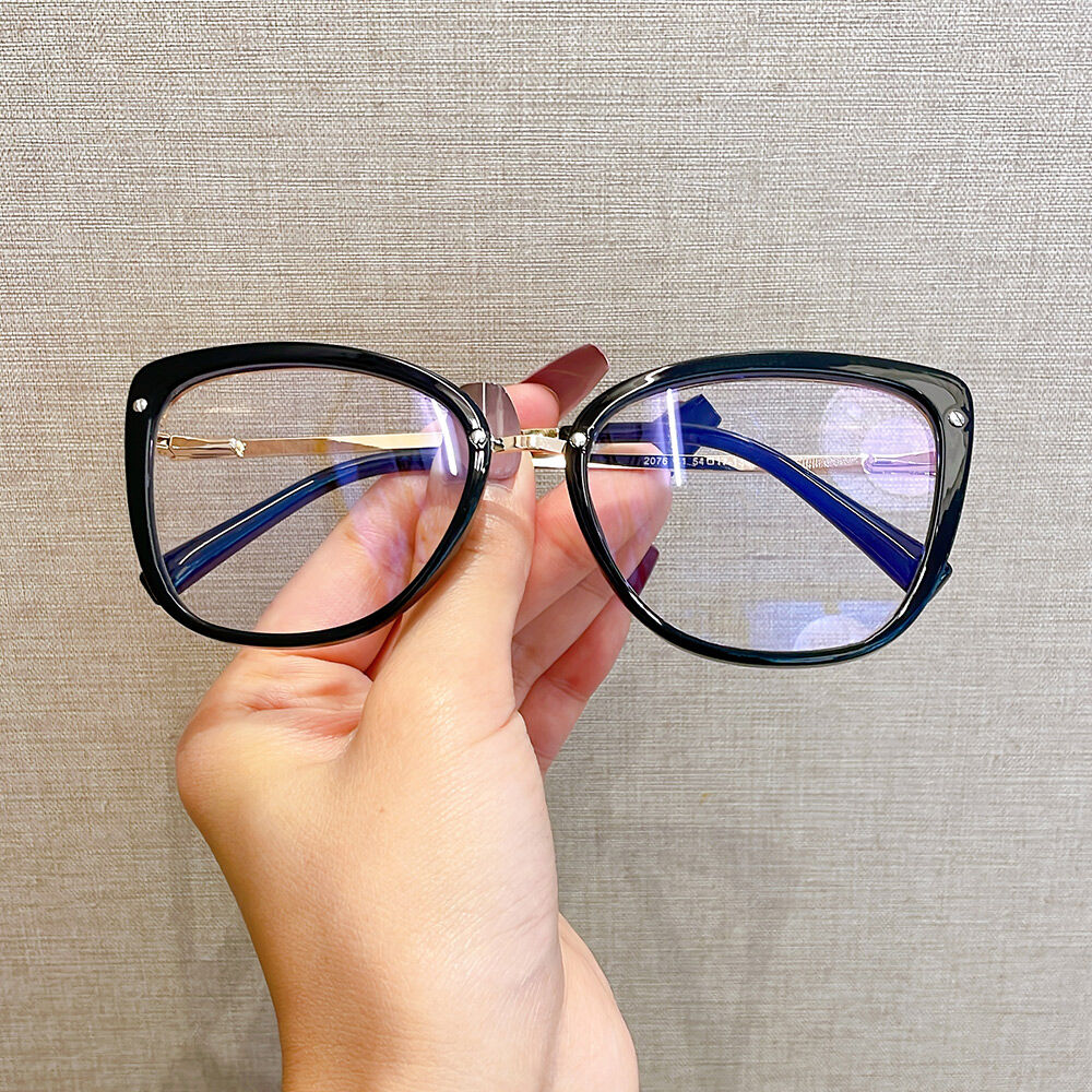 Church Cat Eye Black Glasses