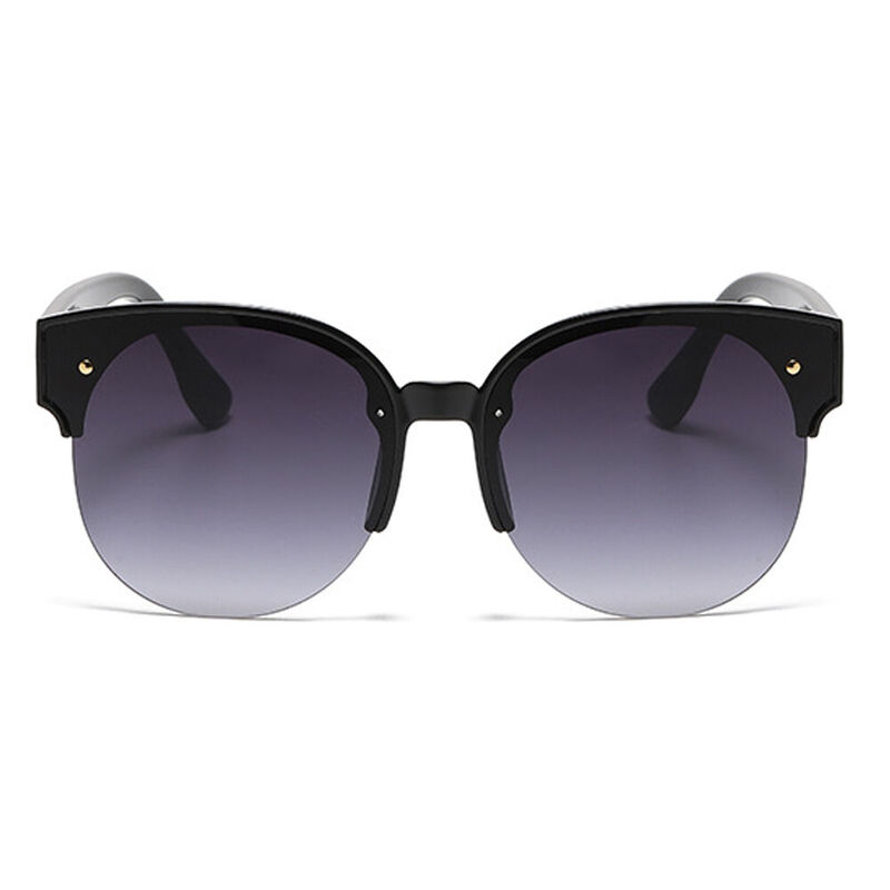 Pep Round Black Sunglasses