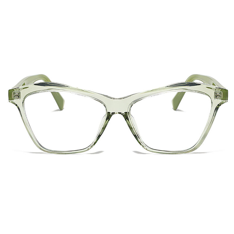 Malcolm Cat Eye Green Glasses