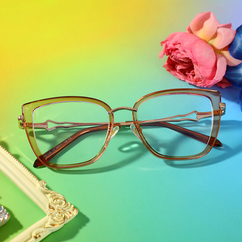 Henry Cat Eye Brown Glasses