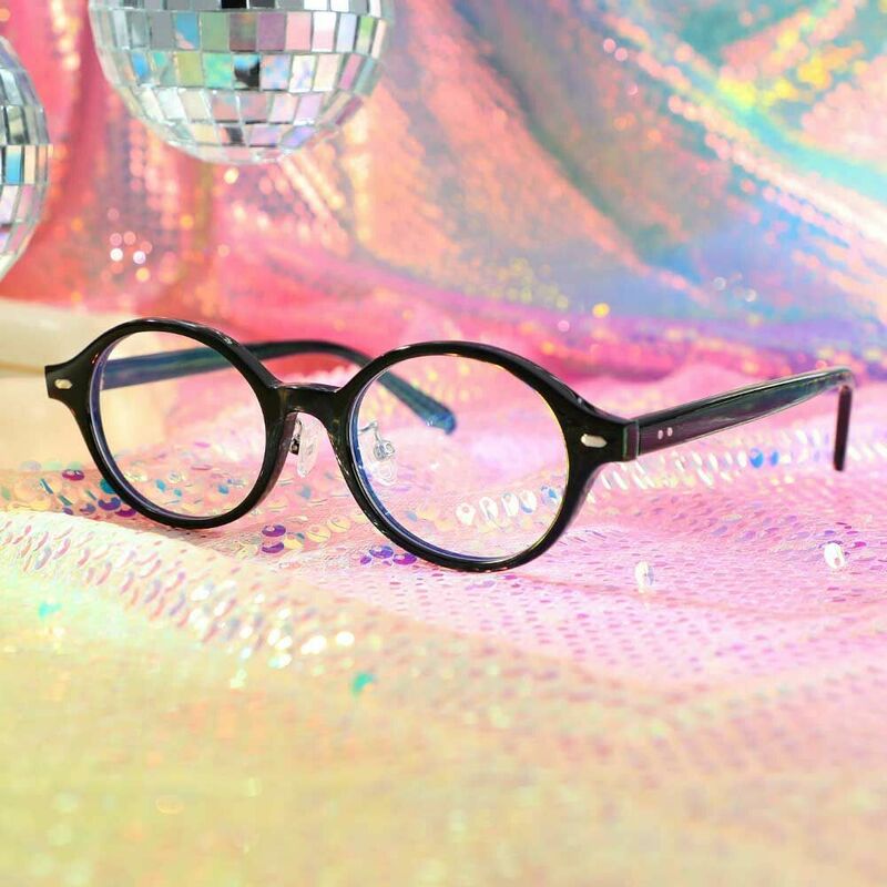 Faithe Oval Black Glasses