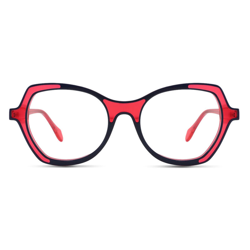 Doherty Cat Eye Red Glasses