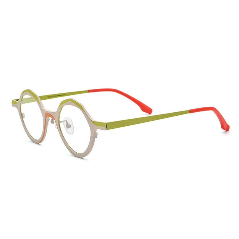 Christe Geometric Beige Glasses