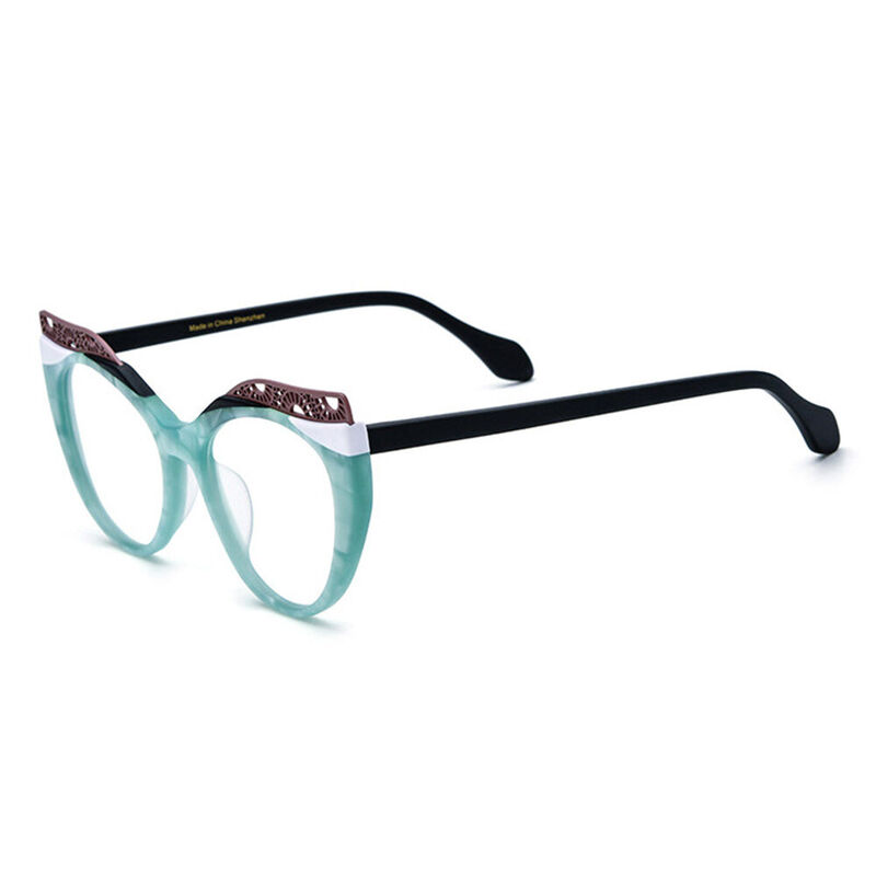 Anderso Cat Eye Blue Glasses