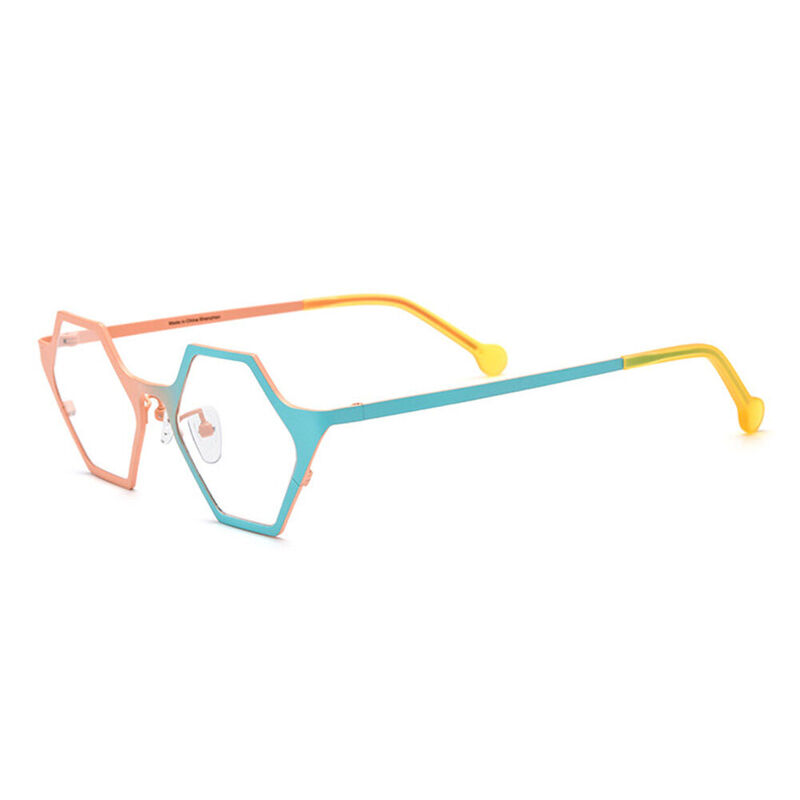 MacArthu Geometric Orange Glasses