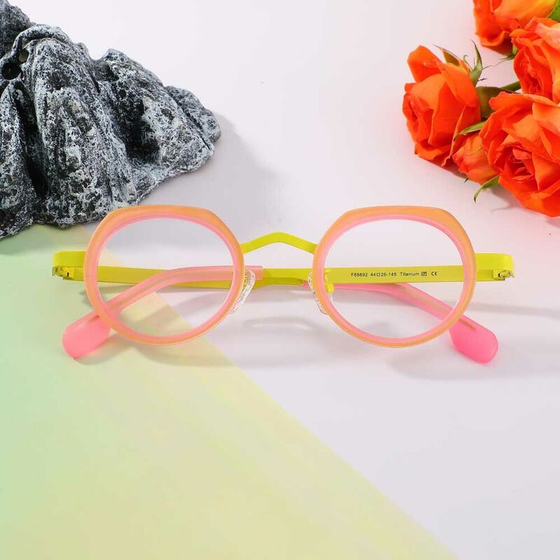 Congreve Round Pink Glasses