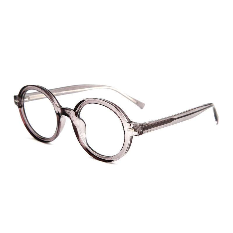 Dwight Runde Graue Brille