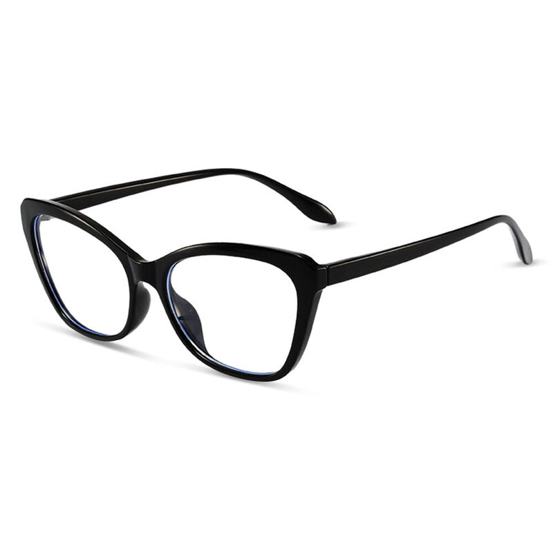 Gladys Cat Eye Black Glasses