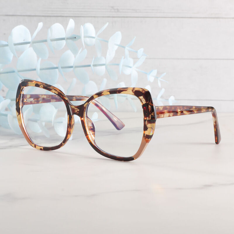 Van Cat Eye Brown Glasses