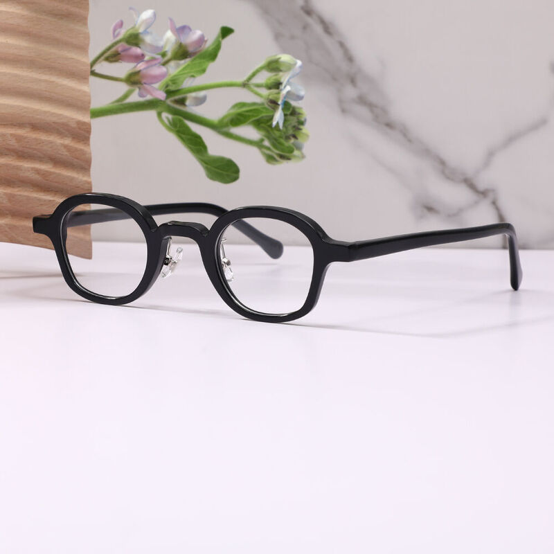 Venos Round Black Glasses