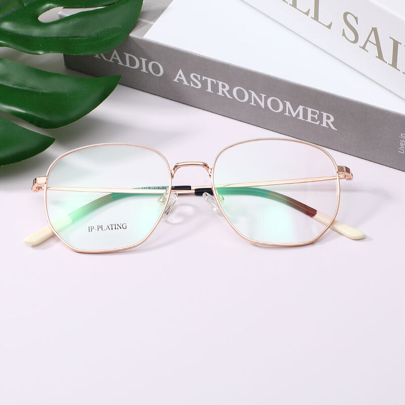 Aricee Geometric White Glasses