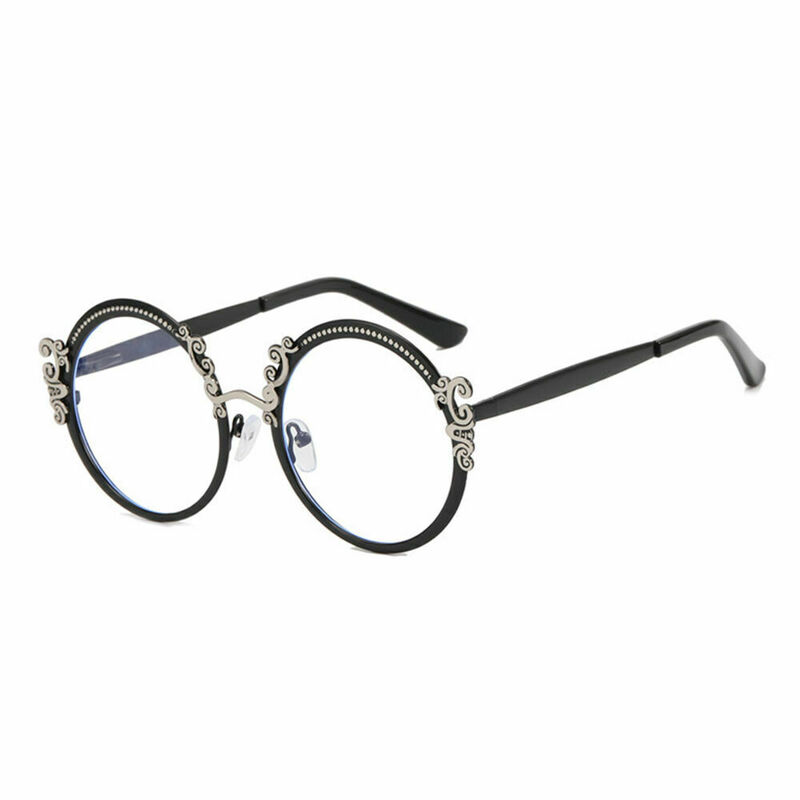 Juliana Runde Schwarze Brille