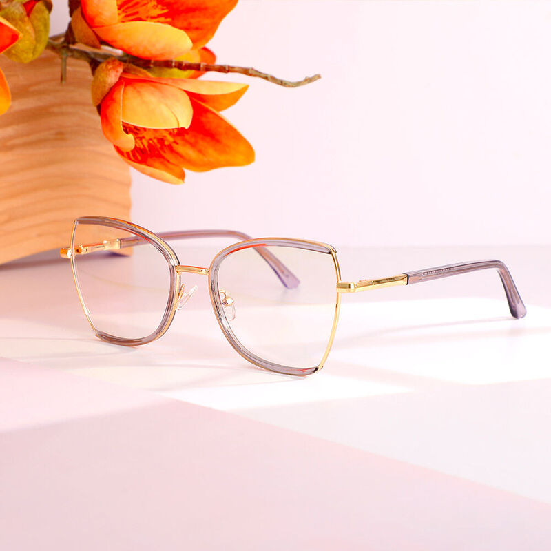 Gafas Graduadas Tipo 'Cat Eye' Grises Novia