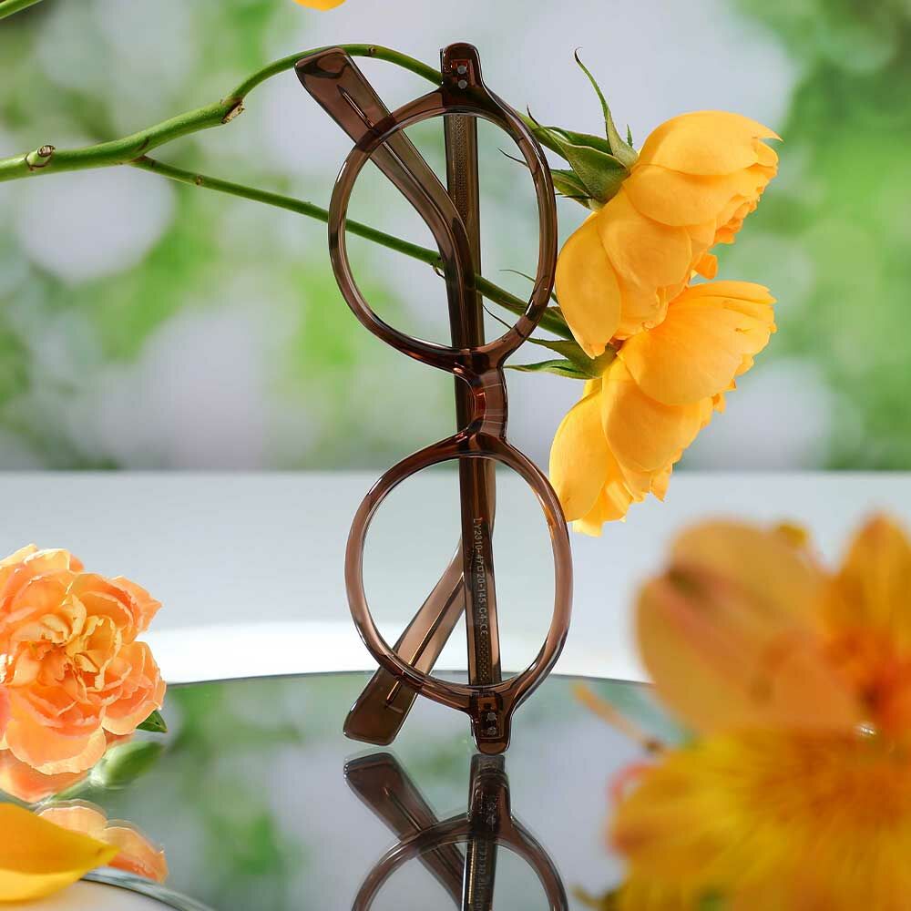 Lunettes de Vue Dwight Ovale Marron