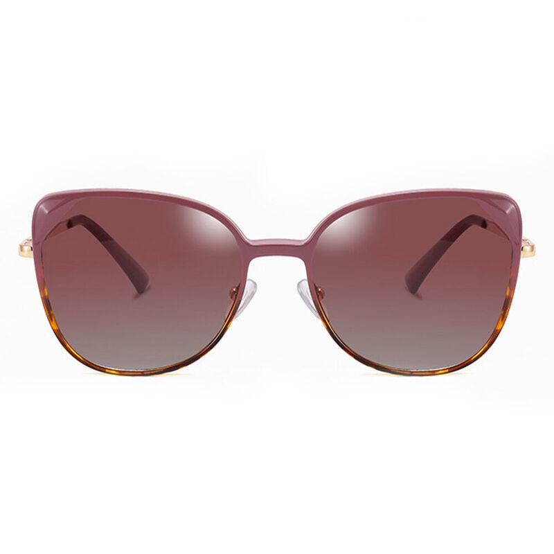 Stroll Cat Eye Pink Leopard Glasses