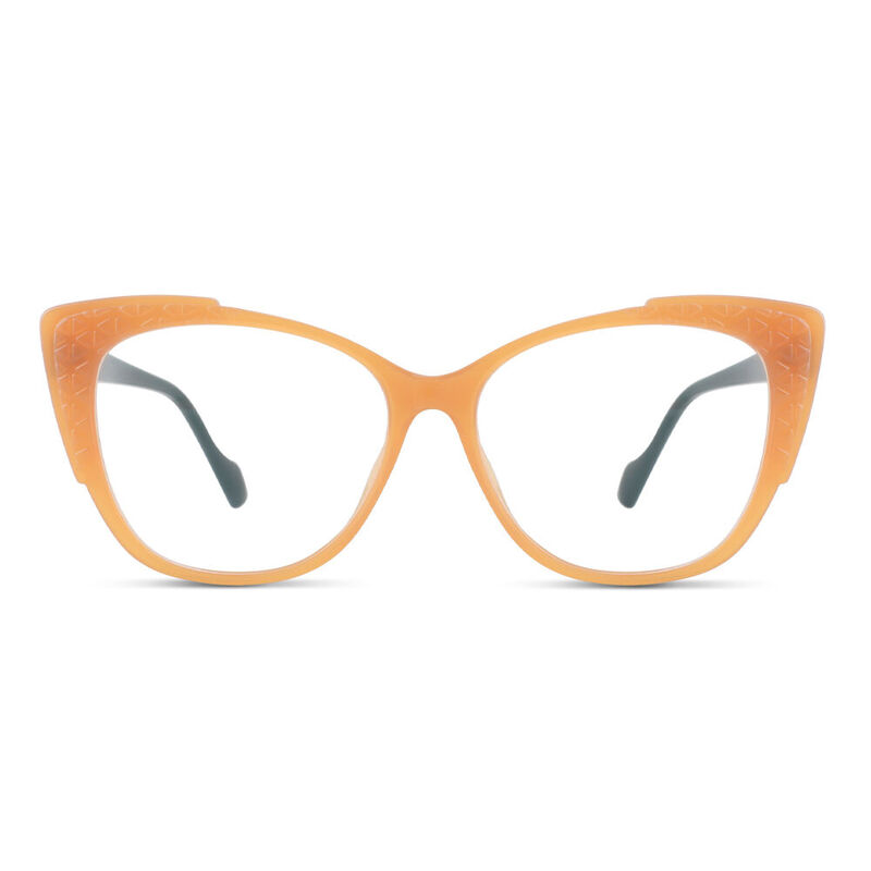 Alexia Cat Eye Orange Glasses