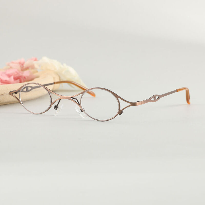 Tobey Oval Brown Glasses