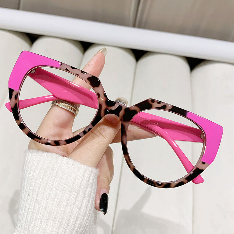 Isaac Cat Eye Pink Glasses - Aoolia.com
