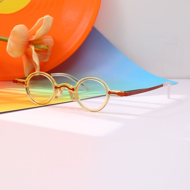 Bensoe Runde Orange Brille