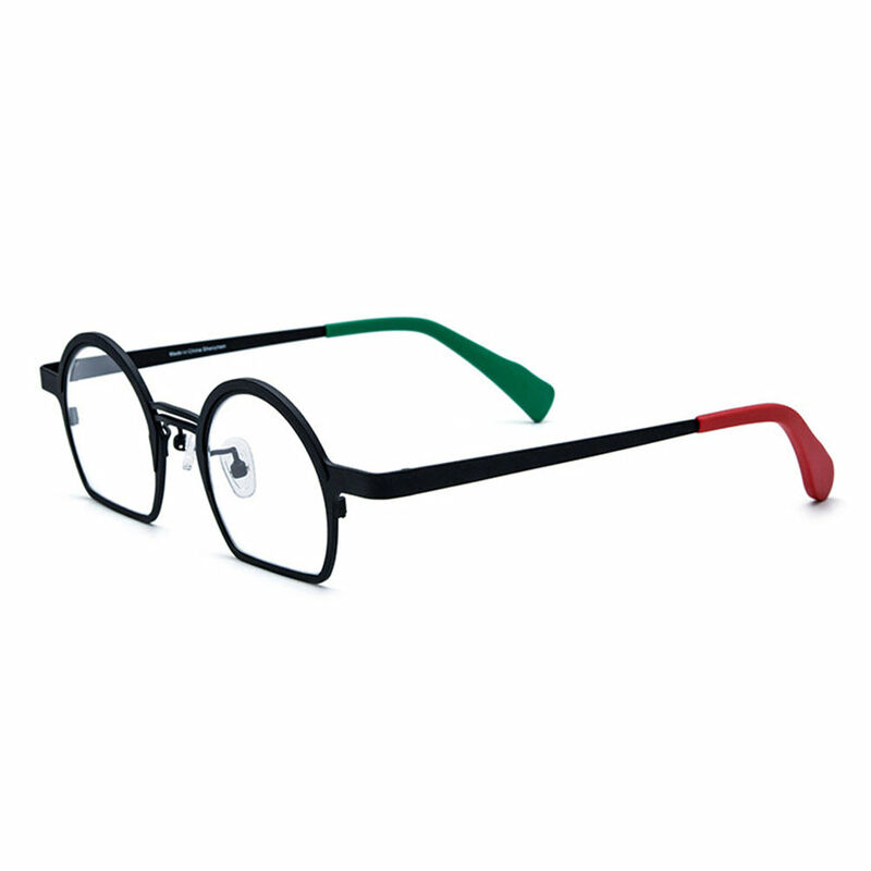 Quille Round Black Glasses