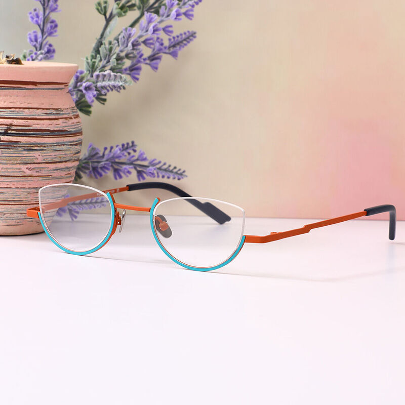 Chapmee Ovale Blaue Brille