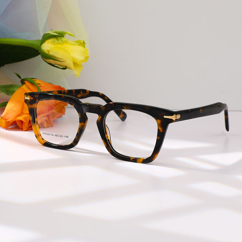 Zecharia Square Tortoise Glasses