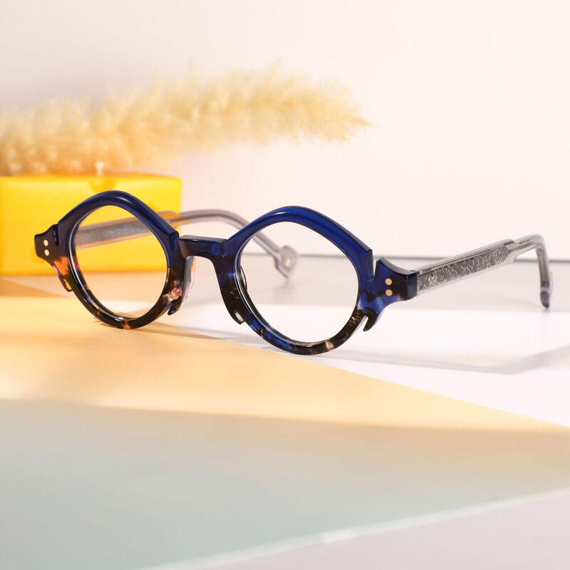 Beaufort Runde Blaue Brille