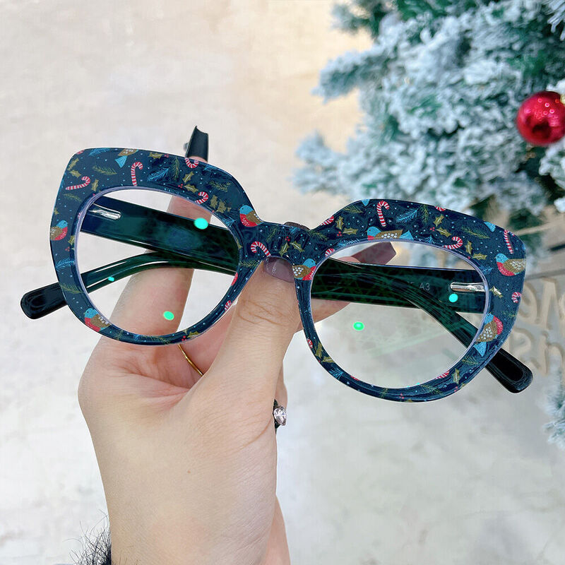 Lunettes de Vue Frasei Cat Eye Vert