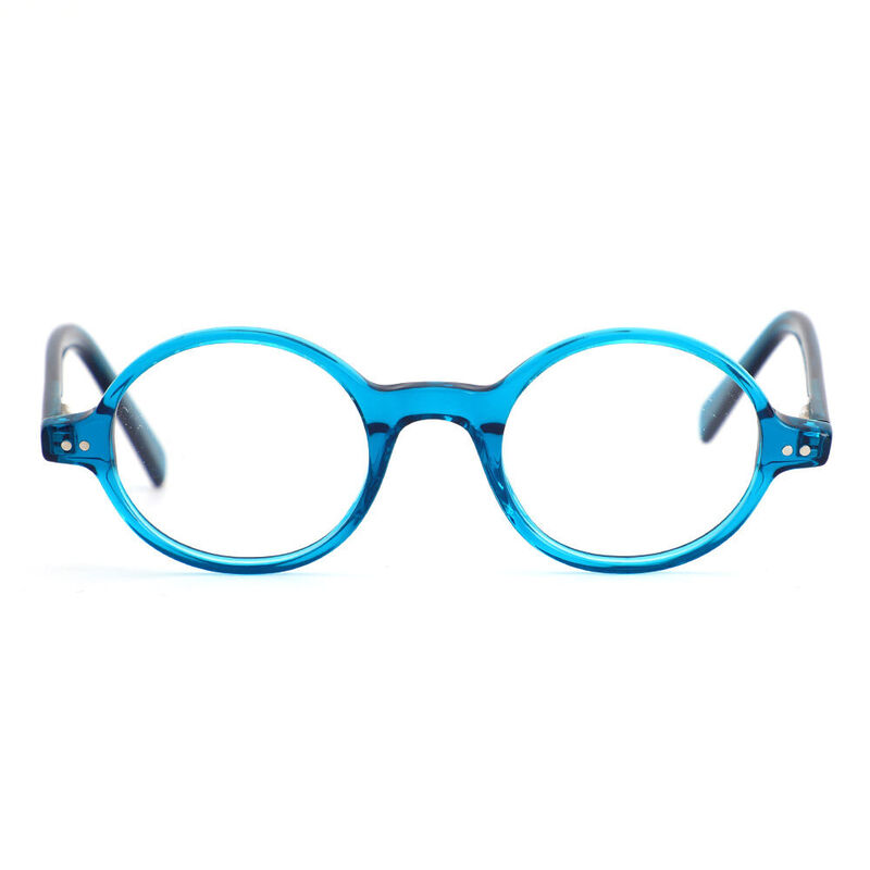 Crane Round Blue Glasses