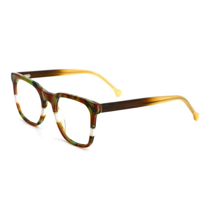 Lizzie Square Brown Glasses