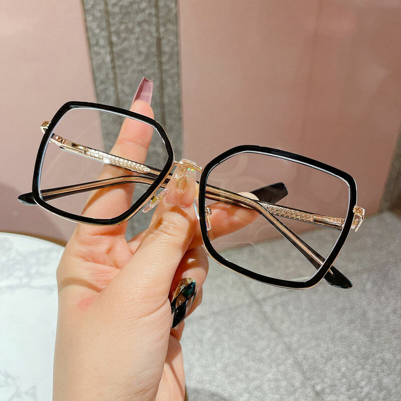 Hemingwe Geometric Black Glasses