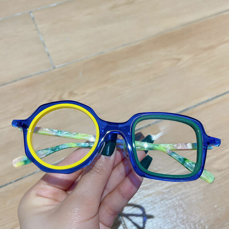 Lunettes de Vue Lilli Carré Ronde Bleu