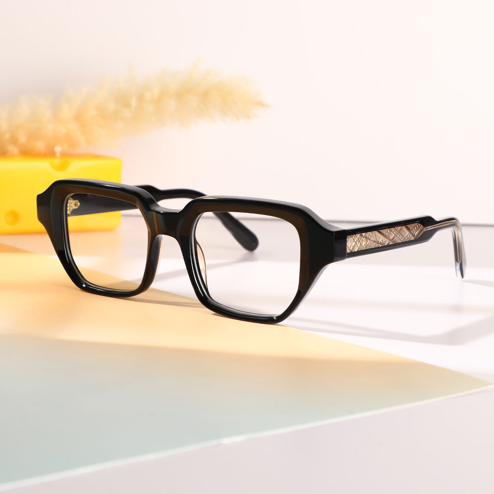 Eudor Square Black Glasses