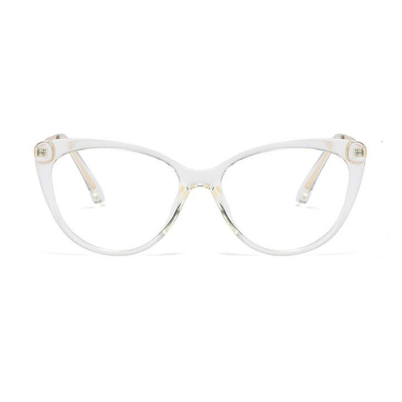 Yetta Cat-Eye Clear Glasses