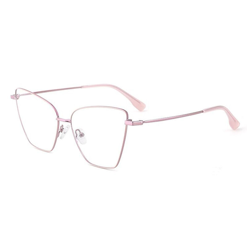 Jamie Cat Eye Pink Glasses