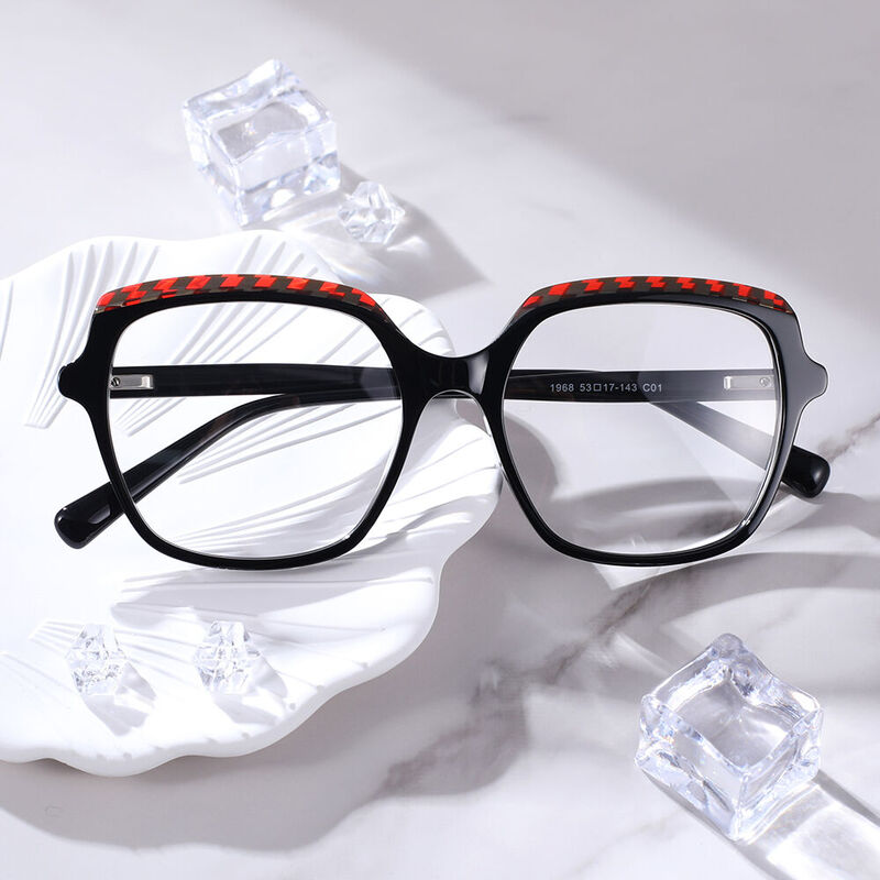 Tyler Square Black Glasses