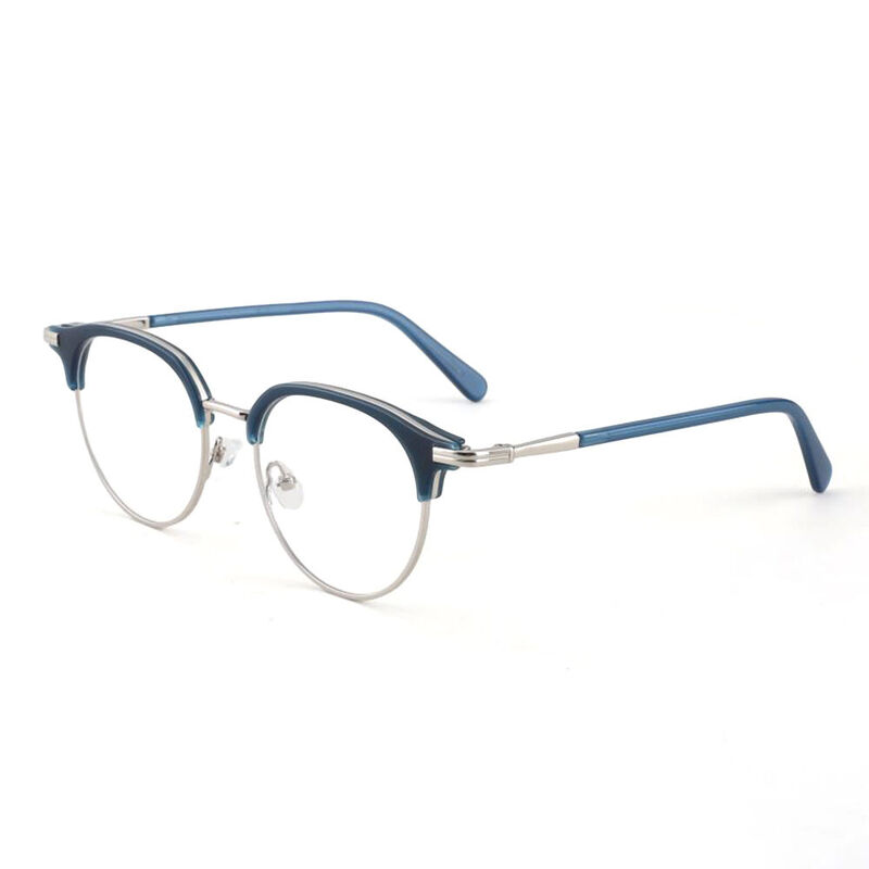 Contour Browline Blue Glasses